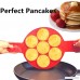 Hofumix Pancake Mold Silicone Baking Mould Nonstick Pancake Ring Mold Heat Resistant Fried Egg Breakfast Mold Pancake Flipper Hash Brown Omelette Pastry Bakeware Kitchen Tool with Handle - B07F7WSK2D